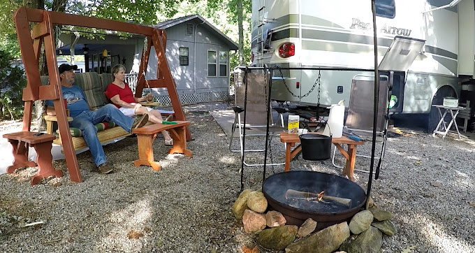old couples camping at Parasise valley campground